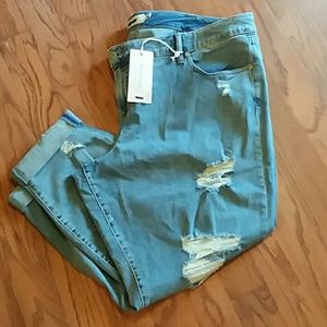 Torrid distressed boyfriend jeans